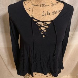 Hollister Lace Up Top Size XS